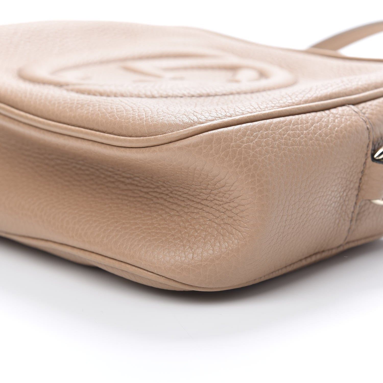 Gucci Pebbled Calfskin Small Soho Disco Bag Camelia 7 of 12