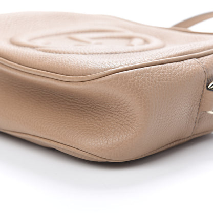 Gucci Pebbled Calfskin Small Soho Disco Bag Camelia 7 of 12