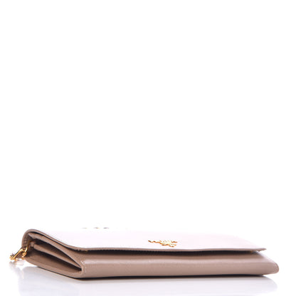 Prada Saffiano Metal Oro Chain Wallet Cammeo 4 of 8