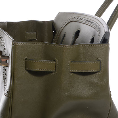 Hermes Tadelakt Ghillies Birkin 35 Vert Veronese 10 of 25