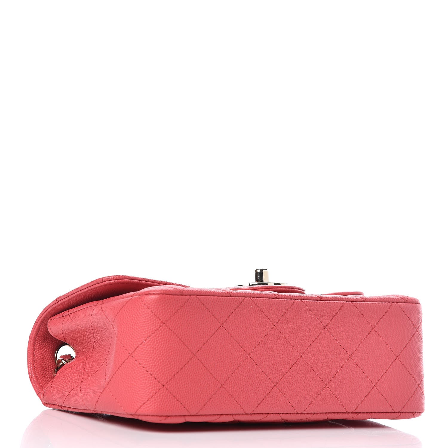 Chanel Caviar Quilted Mini Rectangular Flap Dark Pink 4 of 10