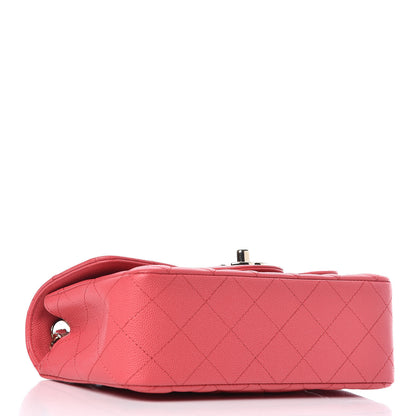 Chanel Caviar Quilted Mini Rectangular Flap Dark Pink 4 of 10