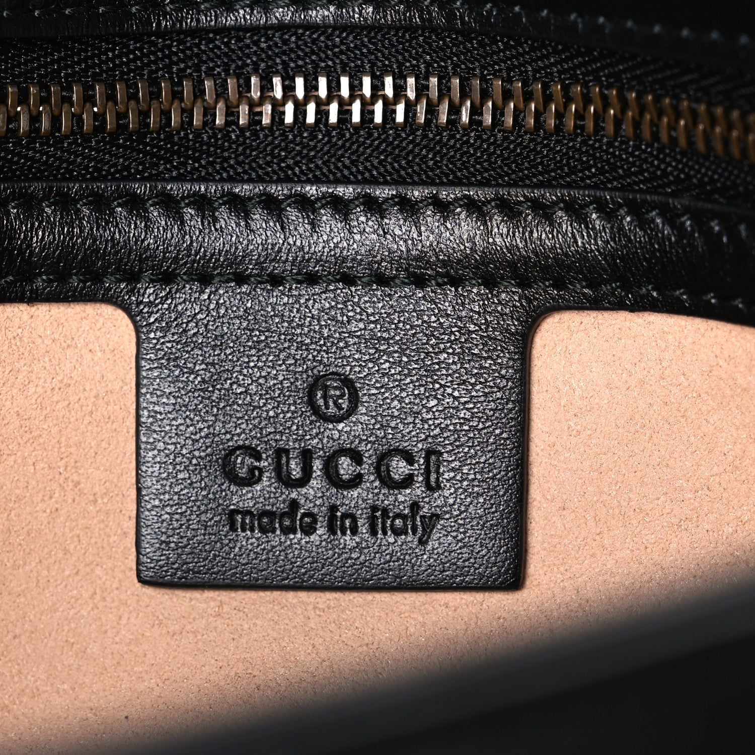 Gucci Calfskin Matelasse Small GG Marmont Shoulder Bag Black 5 of 9