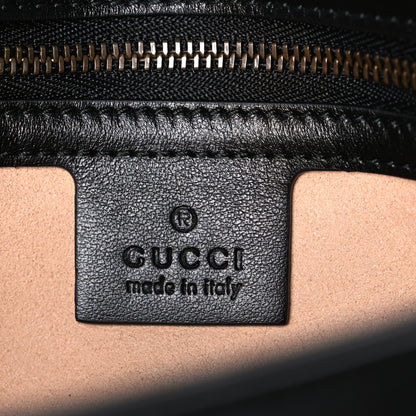 Gucci Calfskin Matelasse Small GG Marmont Shoulder Bag Black 5 of 9