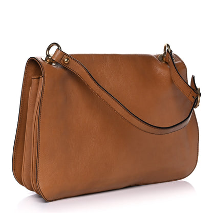 Gucci Calfskin Blondie Medium Shoulder Flap Bag Brown 3 of 11