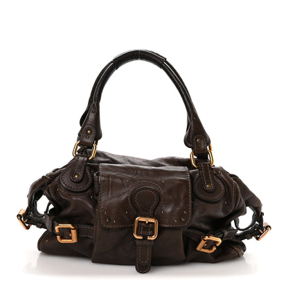 Chloe Calfskin Paddington Front Pocket Tote Chocolate 1 of 11