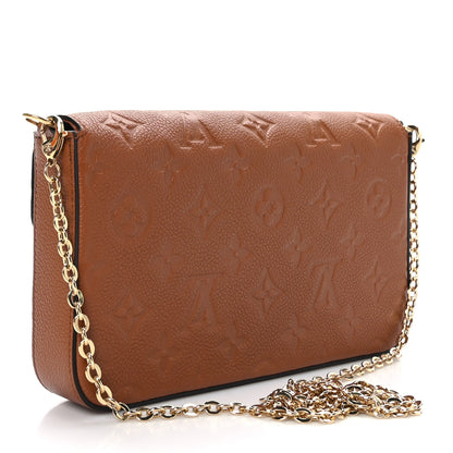 Louis Vuitton Empreinte Pochette Felicie Chain Wallet Cognac 3 of 8