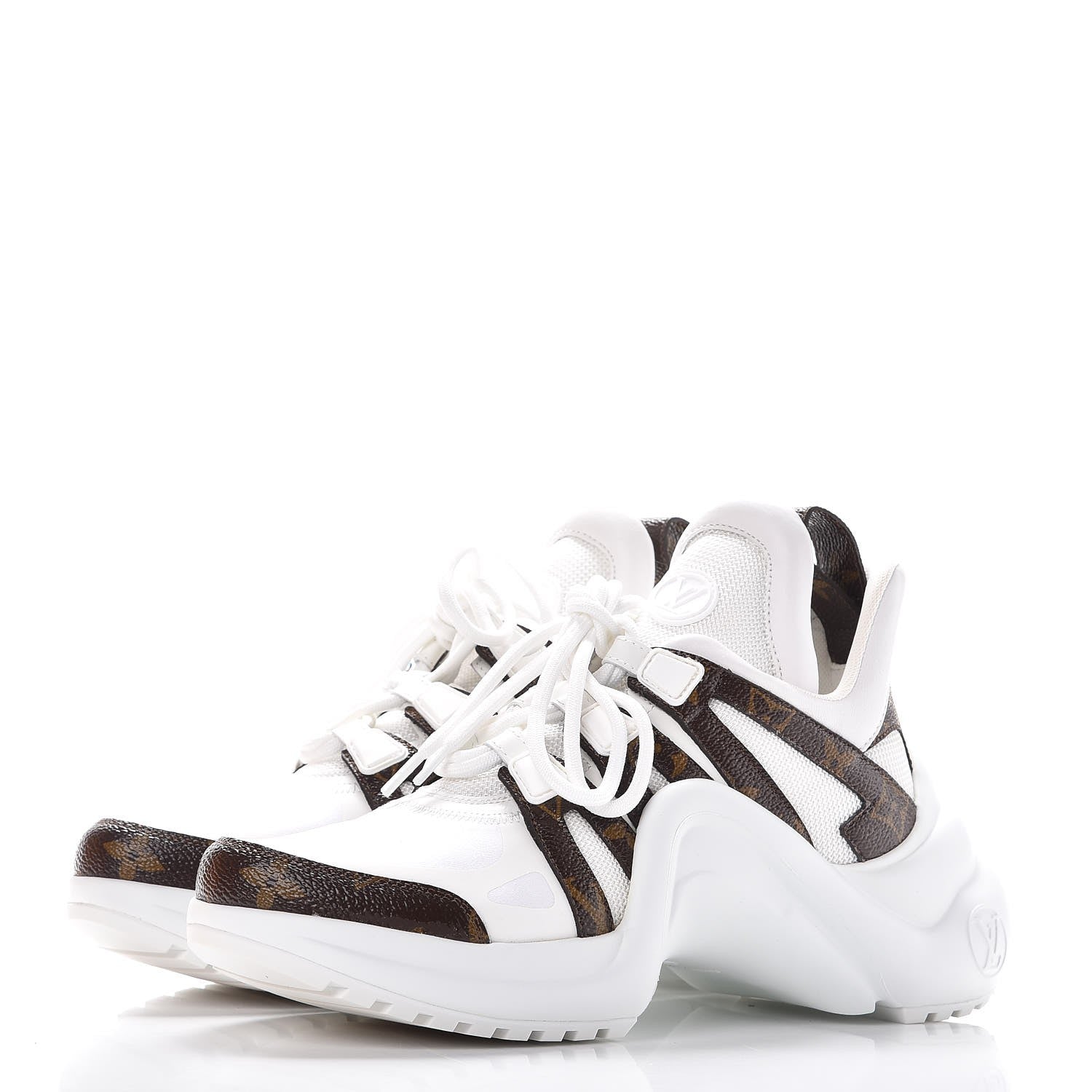 Louis Vuitton Patent Monogram LV Archlight Sneakers 36.5 White 3 of 9