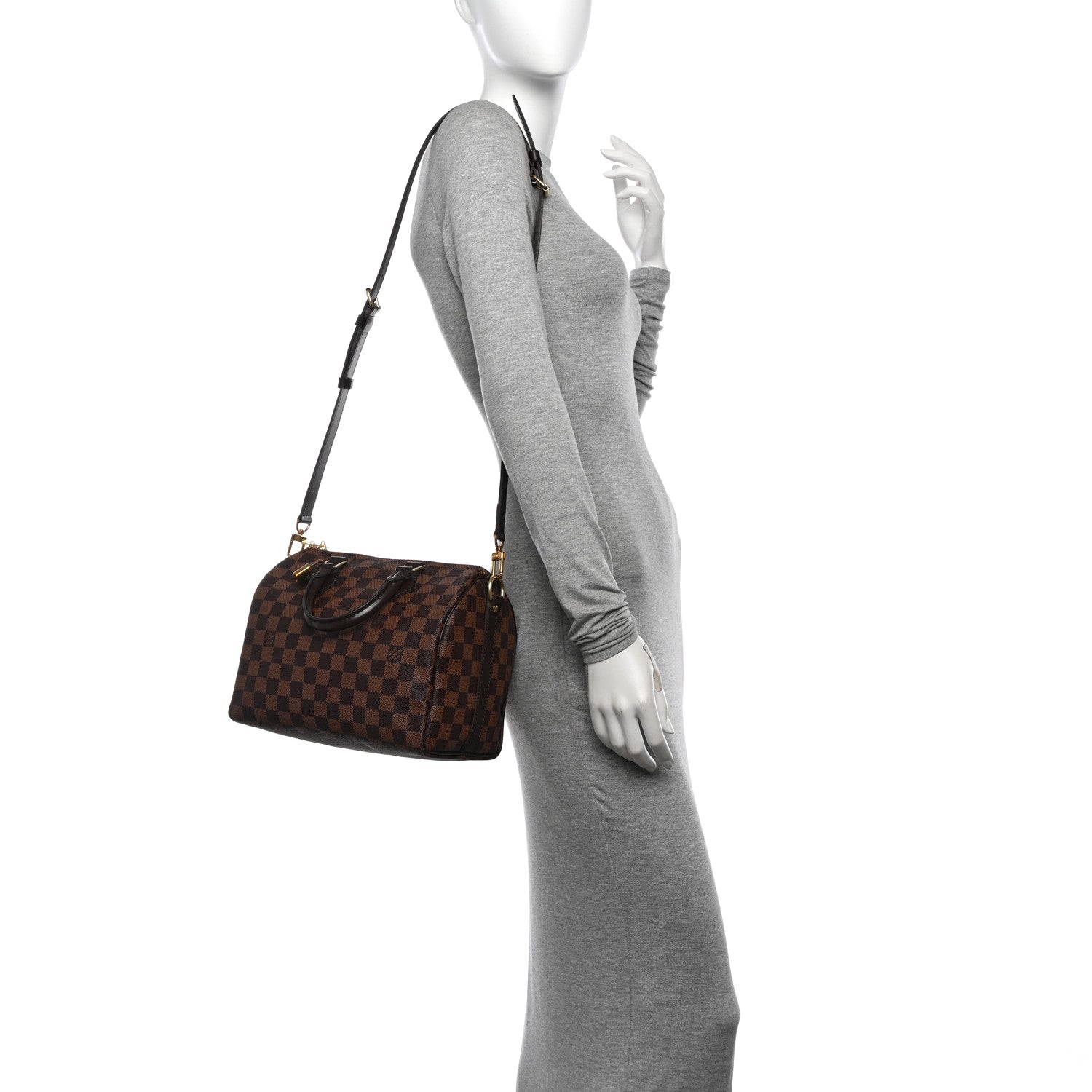 Louis Vuitton Damier Ebene Speedy Bandouliere 25 2 of 10