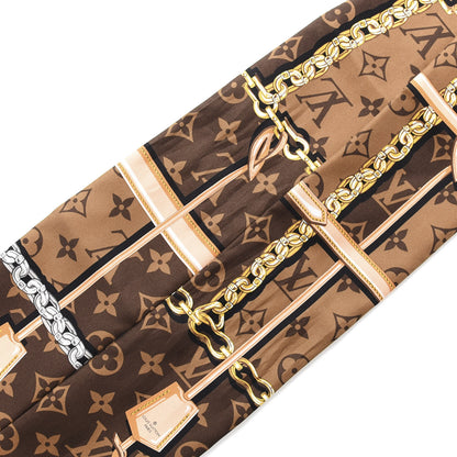 Louis Vuitton Silk Monogram Confidential Bandeau Brown 3 of 4