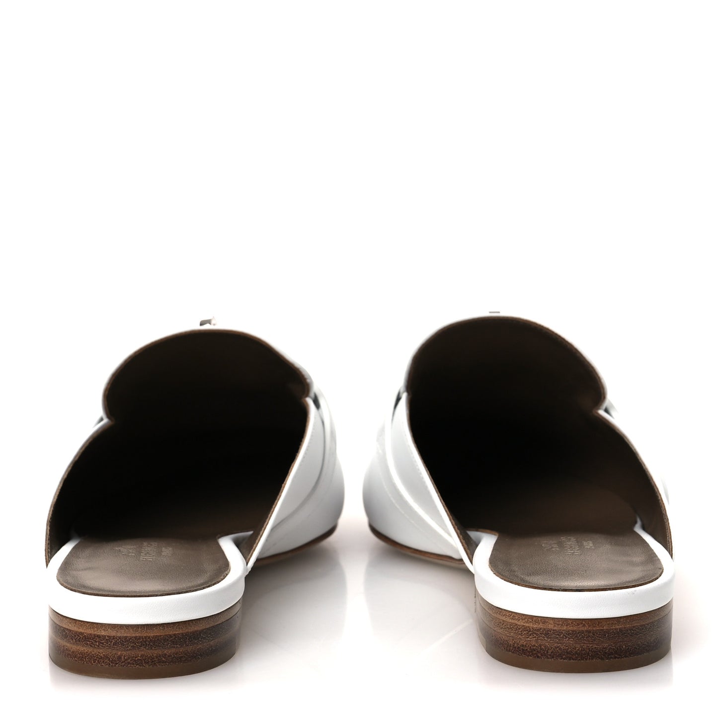 Calfskin Oz Mules 38 White