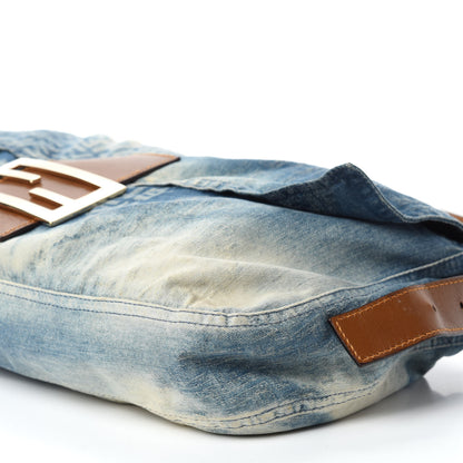Fendi Denim Zucchino Baguette Blue 7 of 11