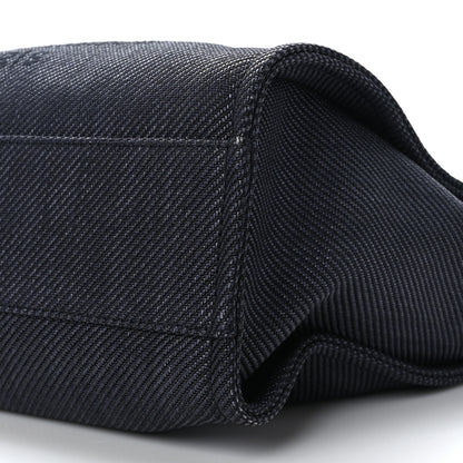 Chanel Mixed Fibers Calfskin Small Deauville Tote Black 9 of 9