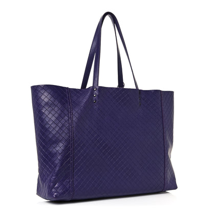 Bottega Veneta Calfskin Intrecciomirage Large Tote Purple 2 of 14