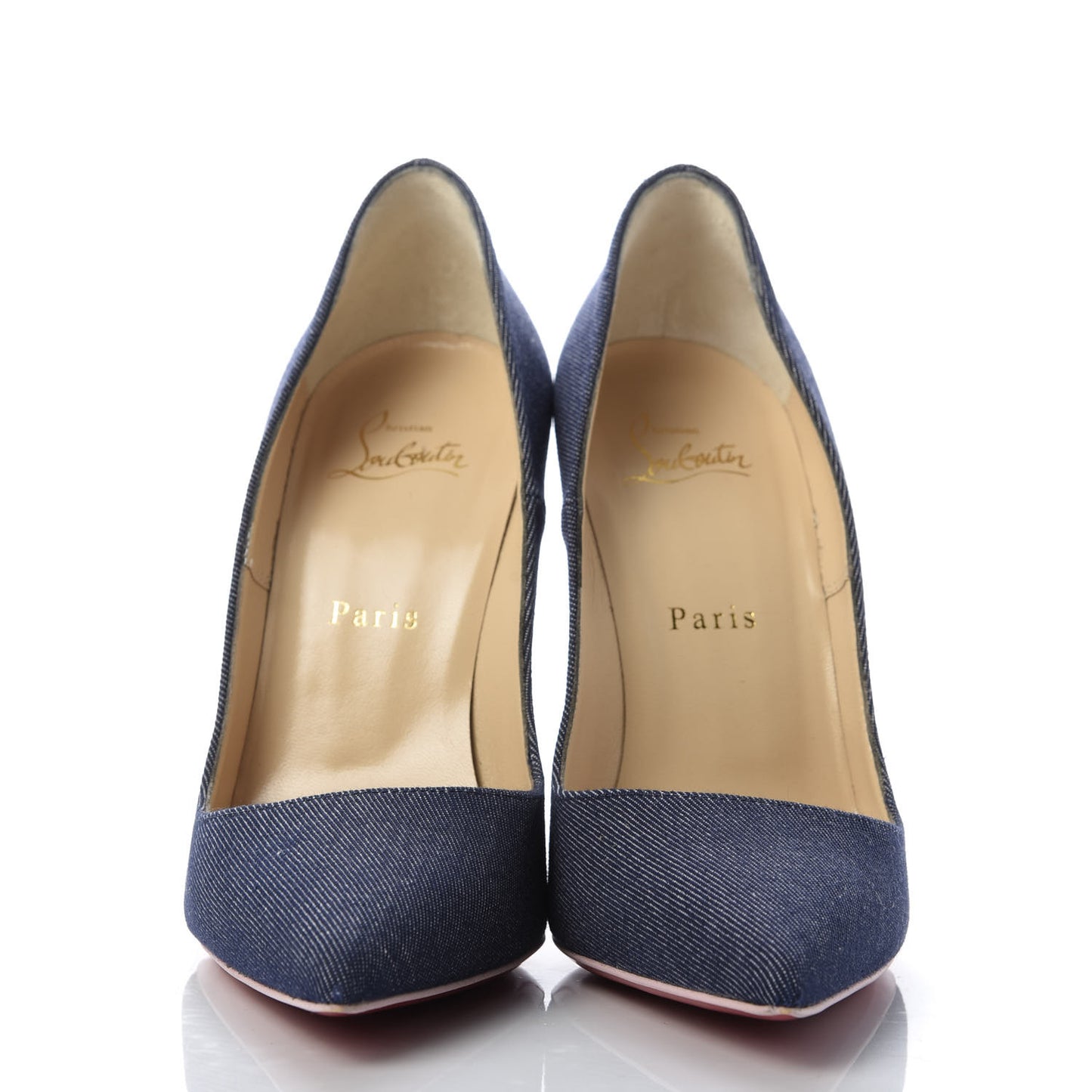 Denim Patent So Kate 120 Pumps 38.5 Blue Pompadour
