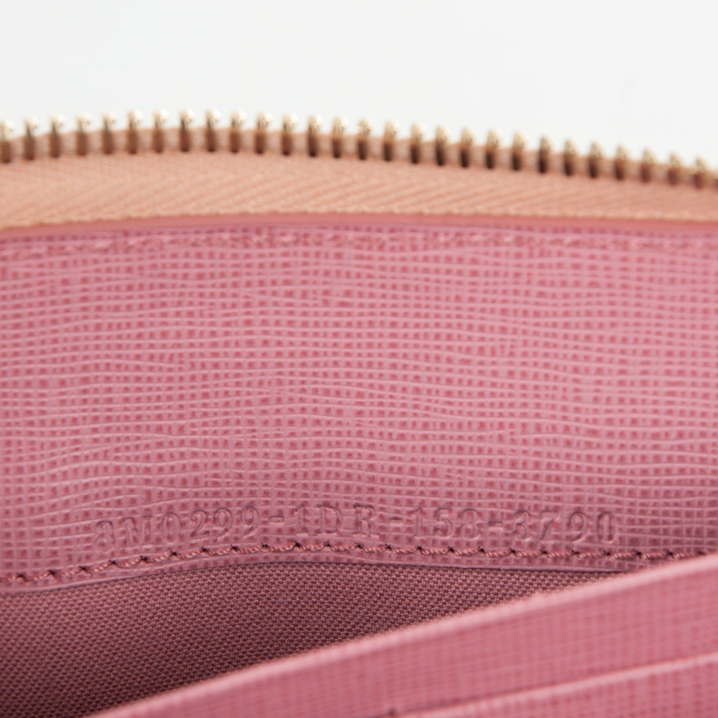 Vitello Elite QuTweet Studded Zip Around Wallet Pink
