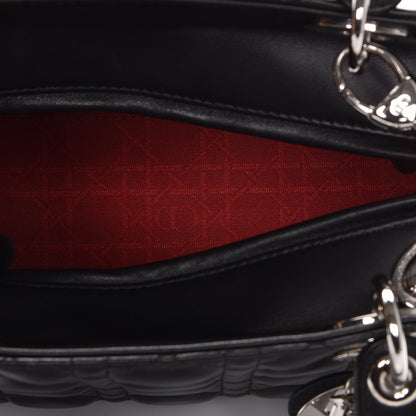 Christian Dior Lambskin Cannage Medium Lady Dior Black 8 of 8