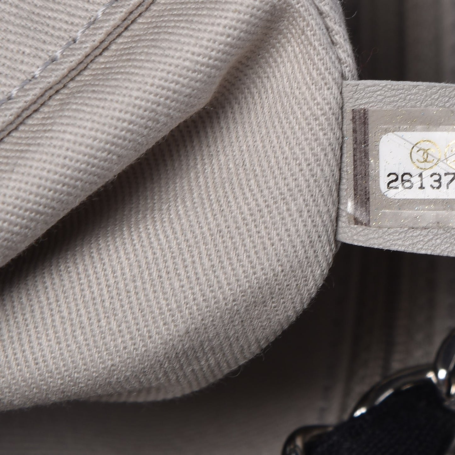 Striped Canvas Medium Deauville Tote Black