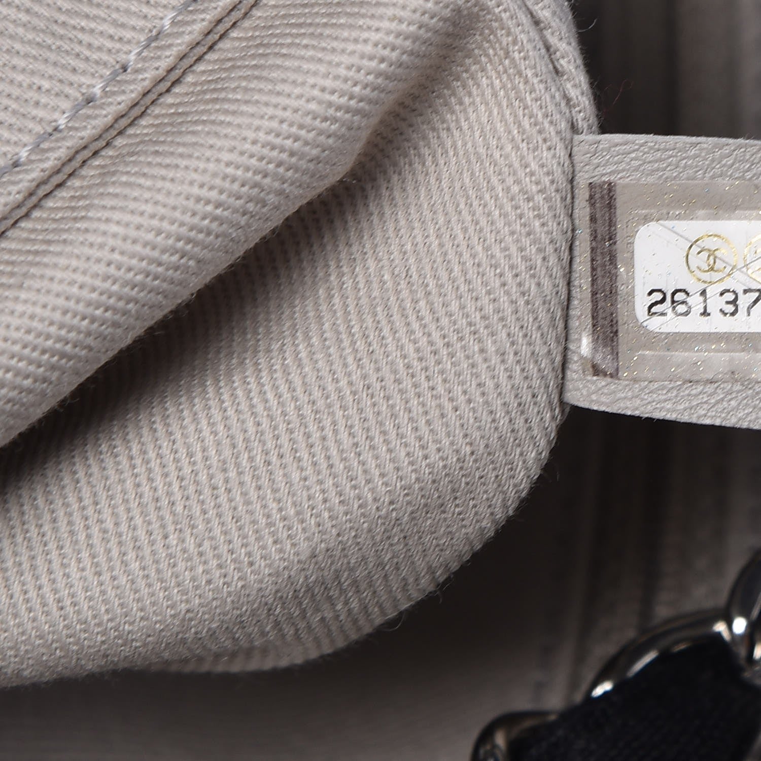 Chanel Striped Canvas Medium Deauville Tote Black 8 of 8