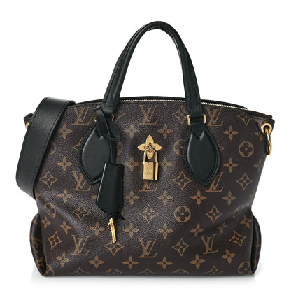 Louis Vuitton Monogram Flower Zipped Tote PM Black 1 of 11