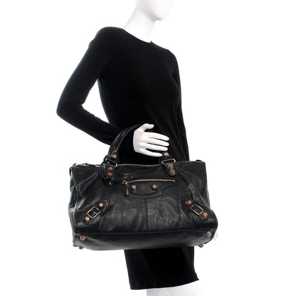 Balenciaga Agneau Giant 21 Rose Gold Hardware Work Black 2 of 13