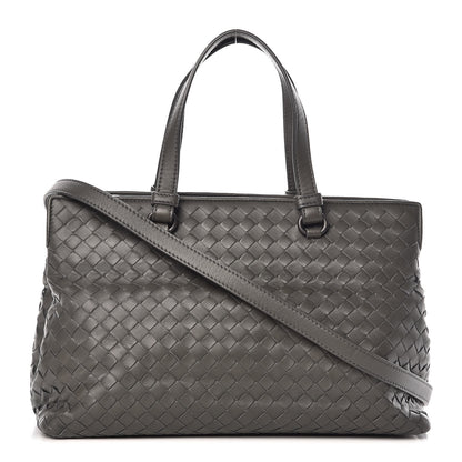 Bottega Veneta Nappa Intrecciato Medium Top Handle Tote Grey 1 of 11