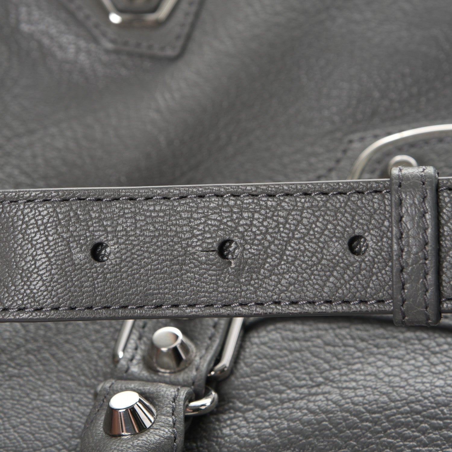 Balenciaga Chevre Silver Metallic Edge Hardware S City Gris Acier 9 of 10