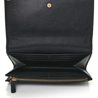 Saint Laurent Chevre Belle De Jour Flap Wallet Black 4 of 5