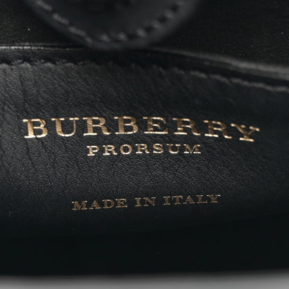 Burberry Prorsom Calfskin Laser Cut Lace Orchard Bucket Bag Black White 6 of 14