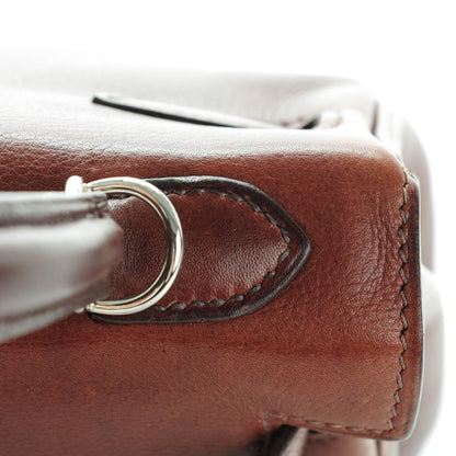Hermes Veau Evergrain Kelly Retourne 25 Havane 10 of 23