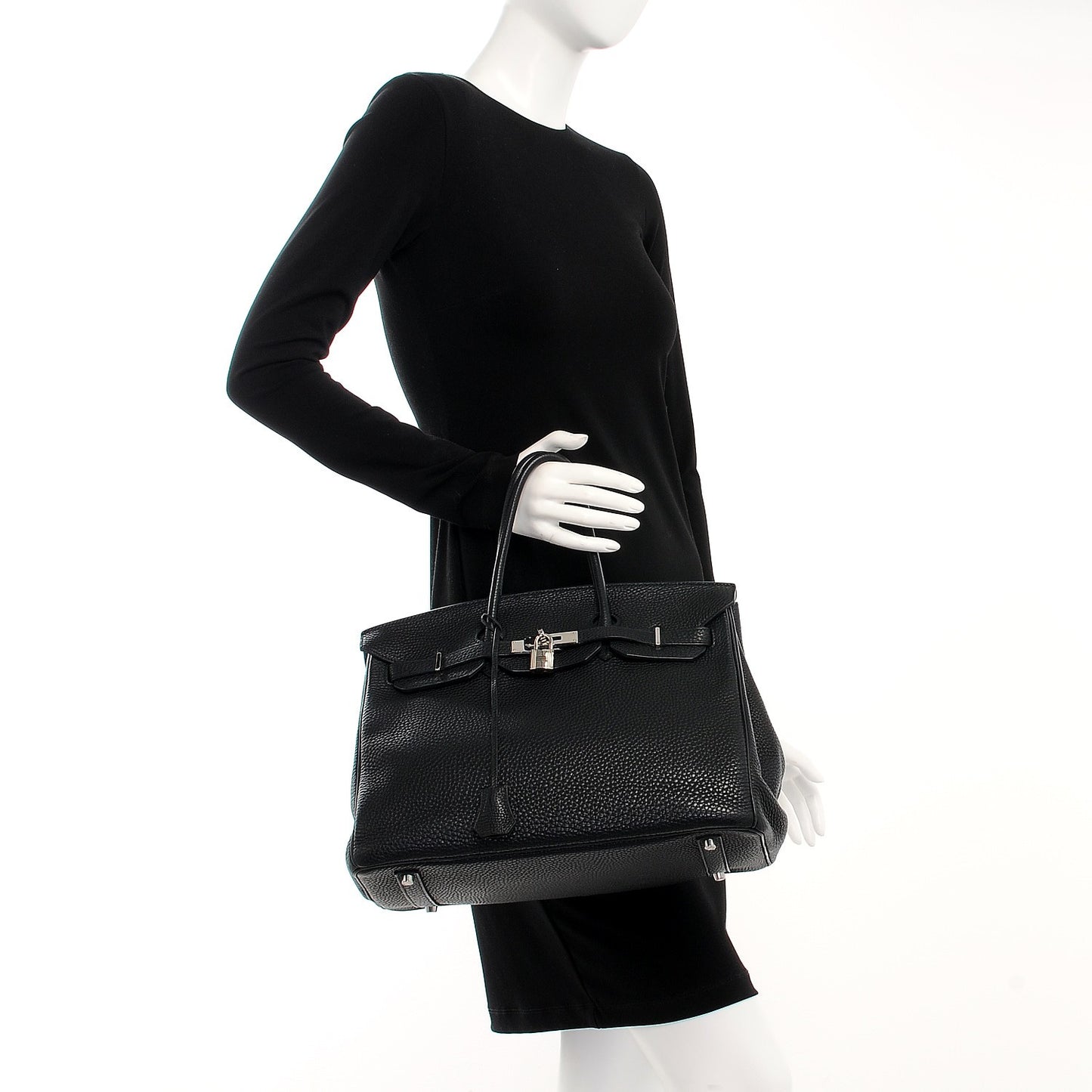 Taurillon Clemence Birkin 35 Black