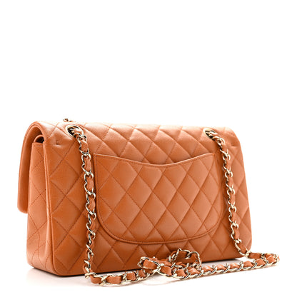 Chanel Caviar Quilted Medium Double Flap Light Brown 3 of 11