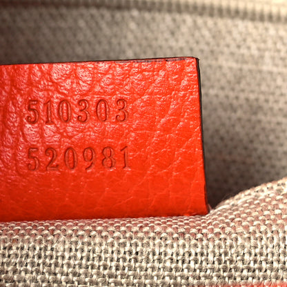 Gucci Dollar Calfskin Interlocking G Shoulder Bag Sun Orange 7 of 11