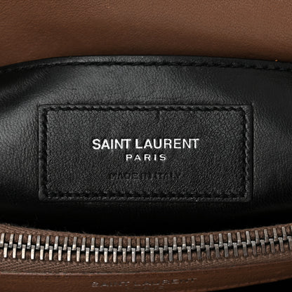 Saint Laurent Sheepskin Matelasse Chevron Monogram Medium College Bag Fard 6 of 12