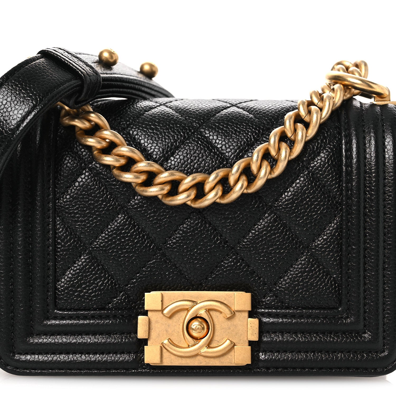 Chanel Caviar Quilted Mini Boy Flap Black 8 of 11