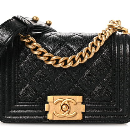 Chanel Caviar Quilted Mini Boy Flap Black 8 of 11