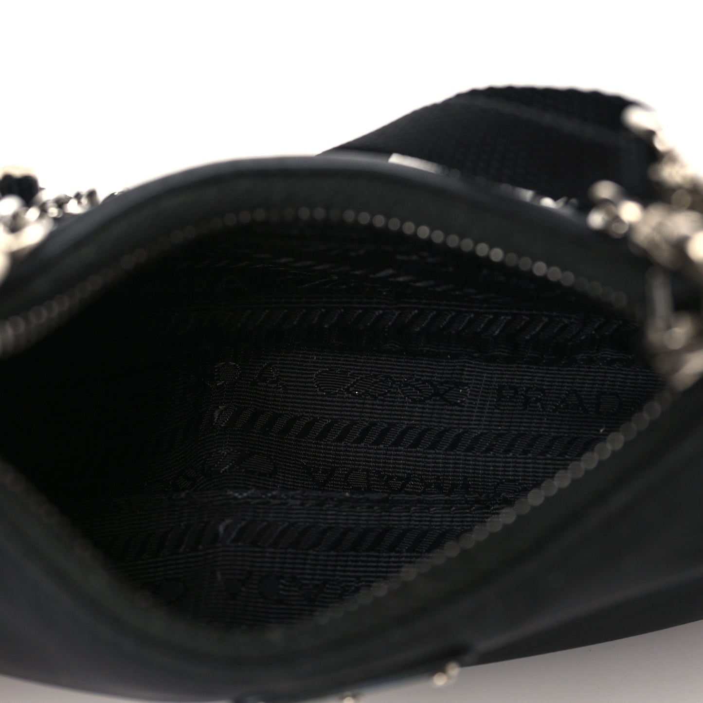 Tessuto Nylon Mini Re-Edition 2000 Shoulder Bag Black