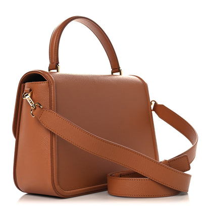 Lanvin Calfskin 22 Logo MM Plaque Top Handle Bag Terracotta 3 of 9