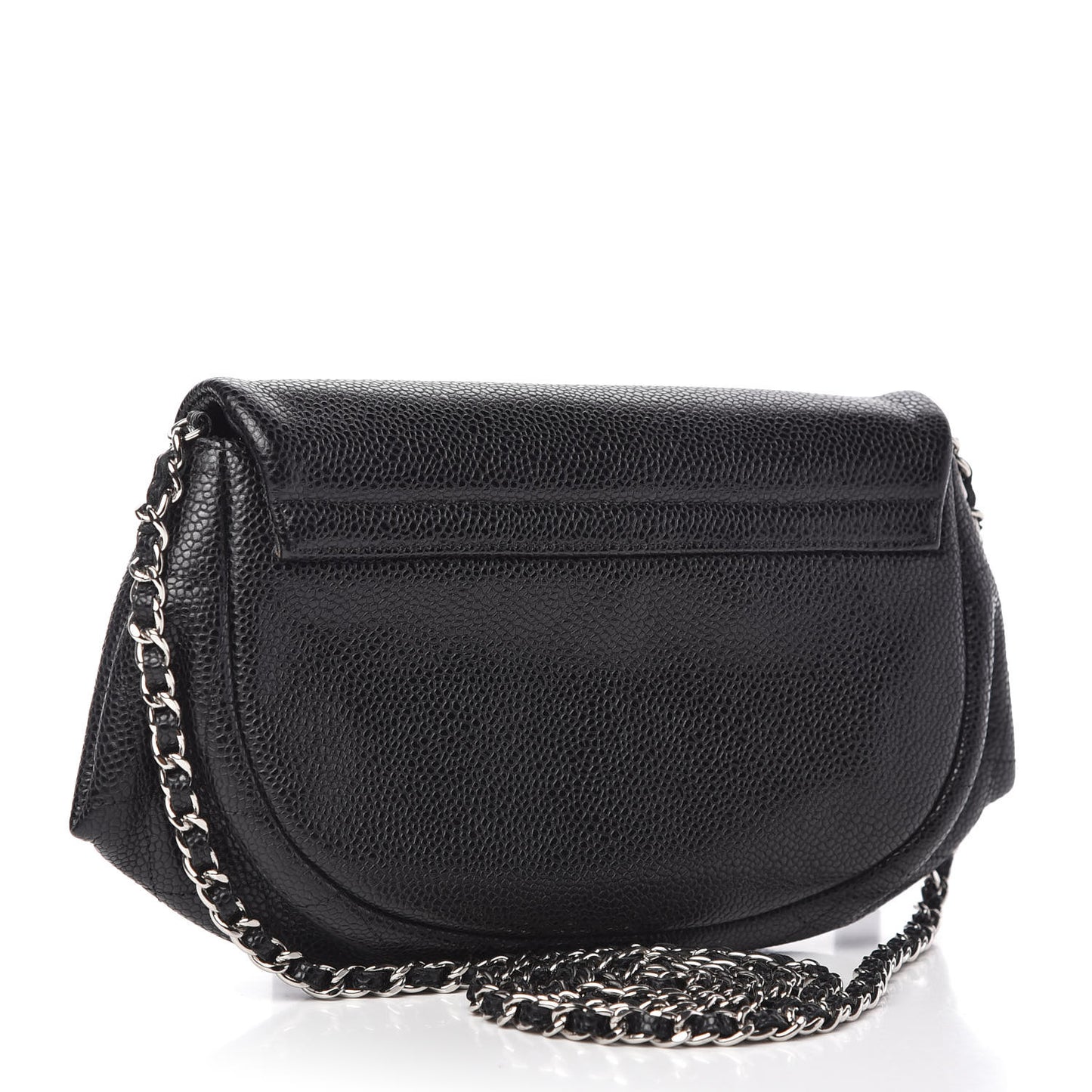 Caviar Half Moon Wallet On Chain WOC Black