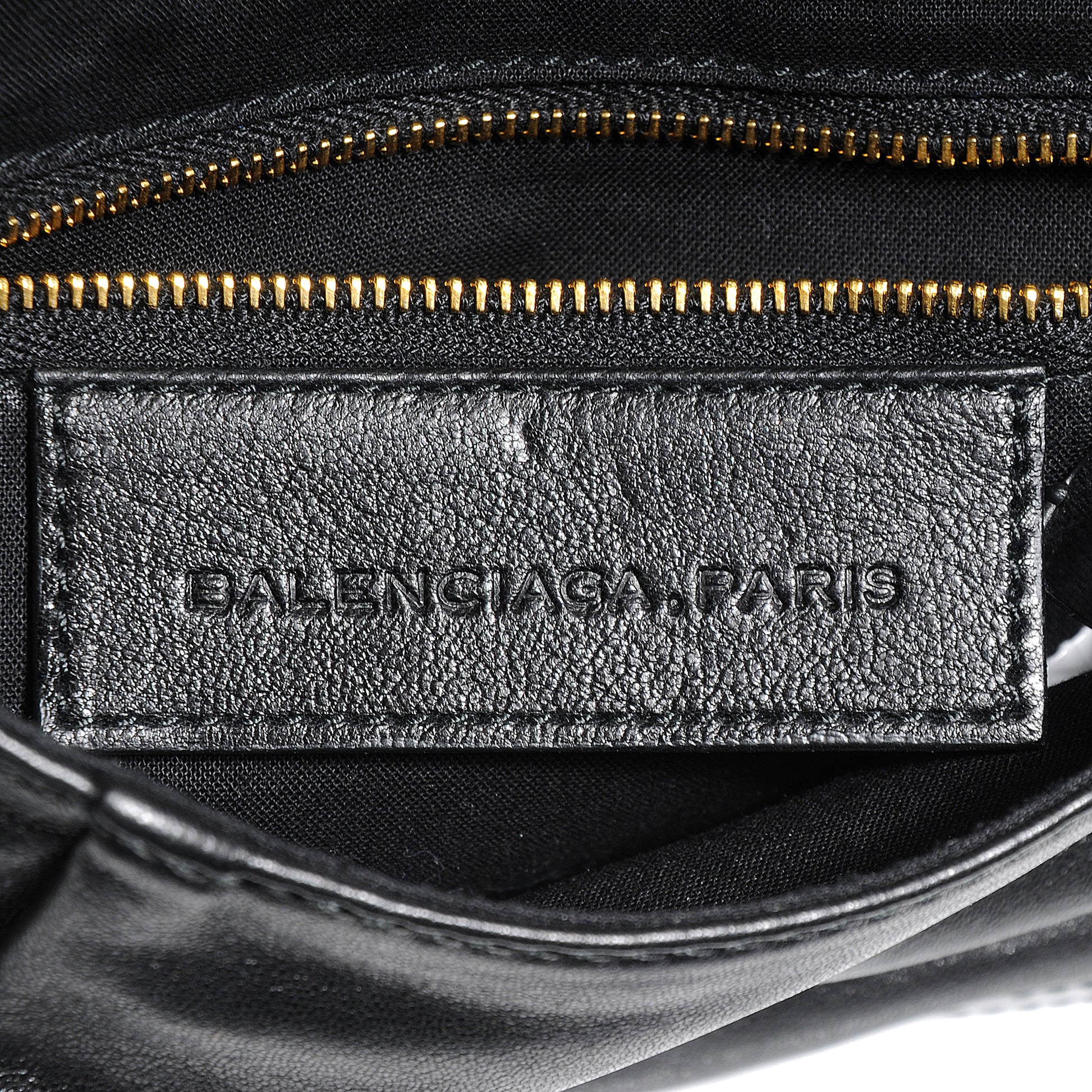 Balenciaga Leather Lune Clutch Black 6 of 7