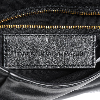 Balenciaga Leather Lune Clutch Black 6 of 7