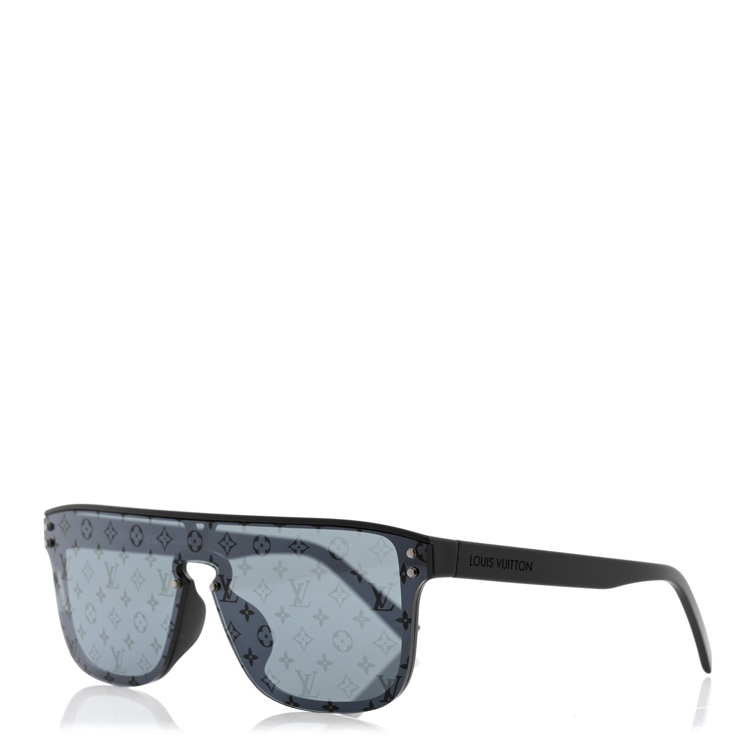 Louis Vuitton Acetate LV Waimea Square Sunglasses Z1082W Black 1 of 7