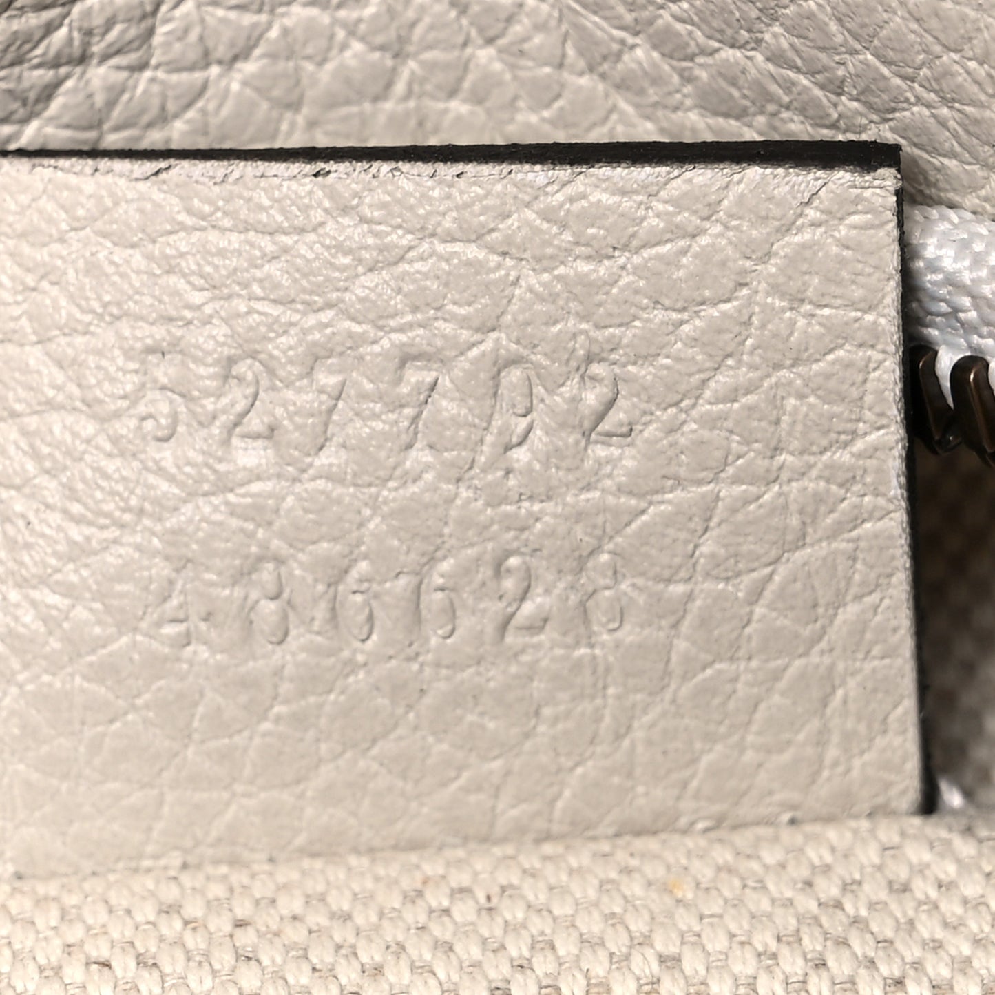 Grained Calfskin Small Logo Belt Bag White
