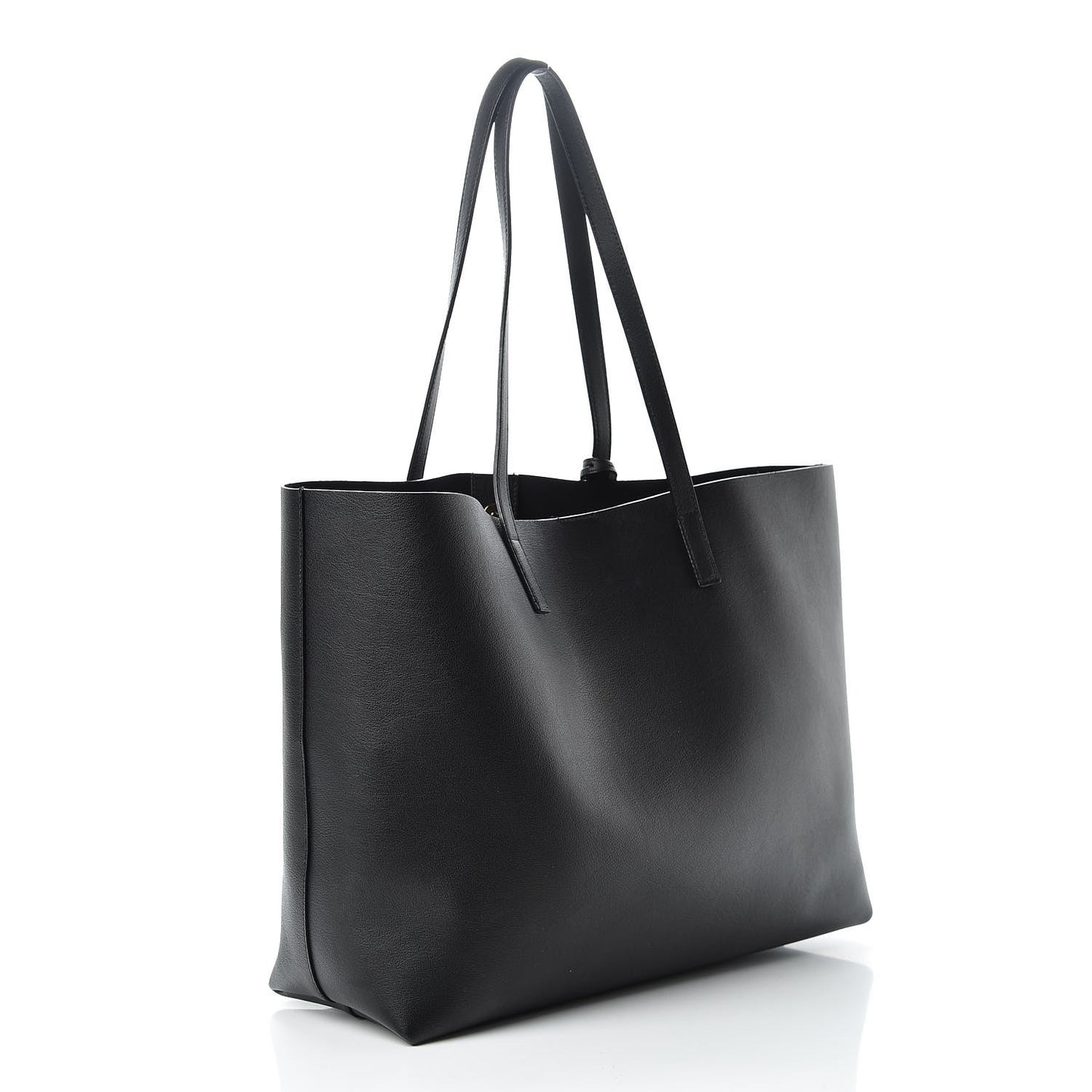 Calfskin Large Shopping Tote Black