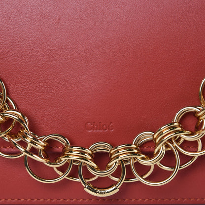 Chloe Calfskin Drew Bijou Clutch Earthy Red 7 of 8