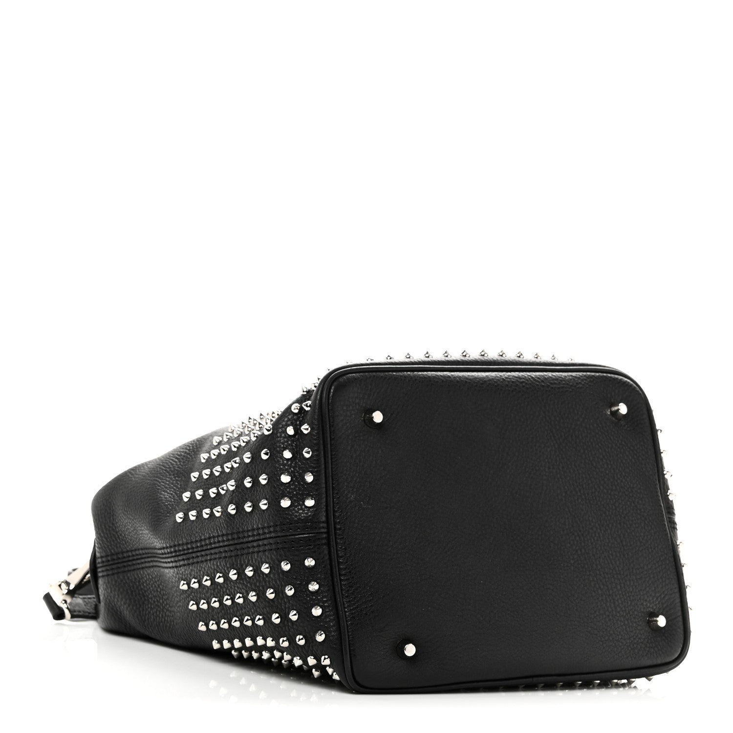 Burberry Calfskin Studded Medium Susanna Hobo Black 4 of 9