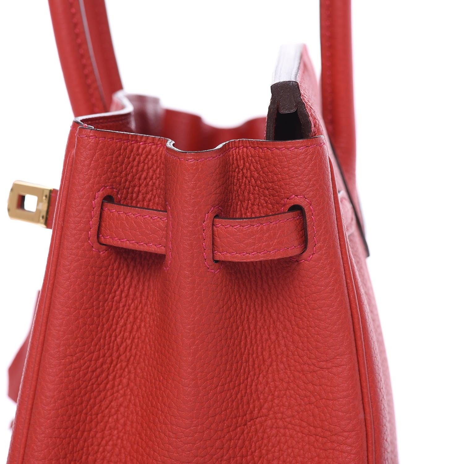 Hermes Togo Birkin 25 Rouge Casaque 23 of 26