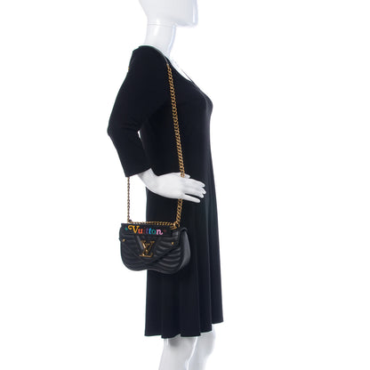 Louis Vuitton Calfskin New Wave Chain PM Black 2 of 8
