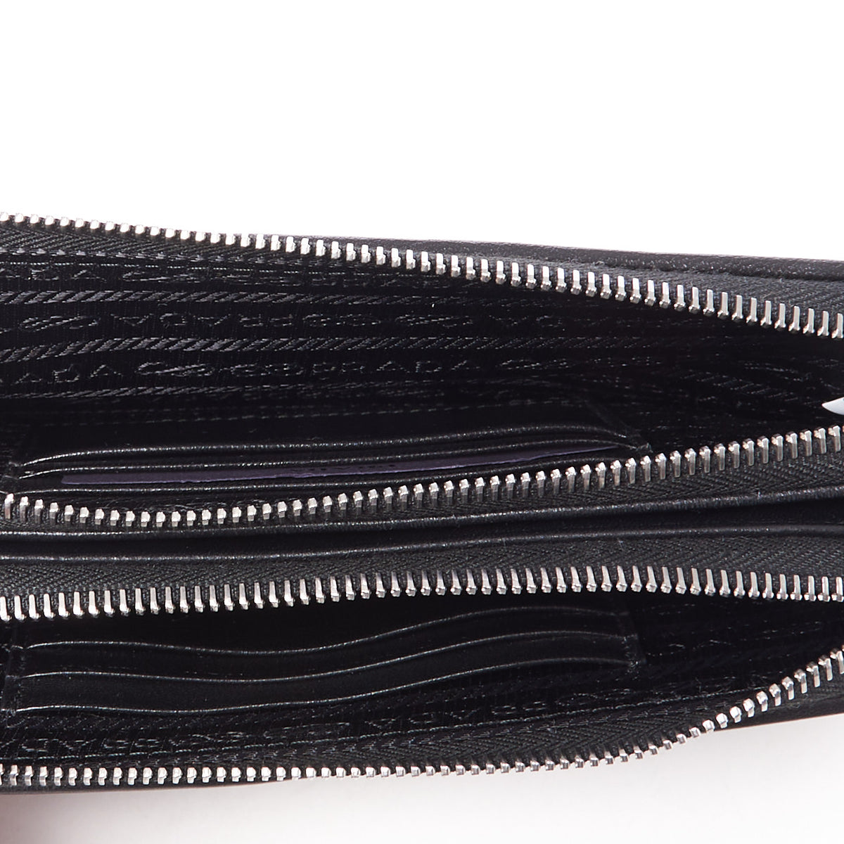 Prada Nappa Impunture Clutch Black 7 of 10