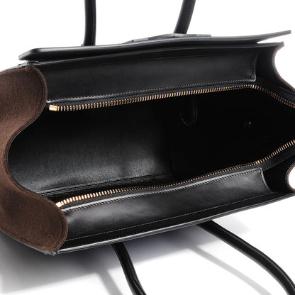 Celine Smooth Calfskin Felt Micro Tri-Color Luggage Indigo 5 of 8